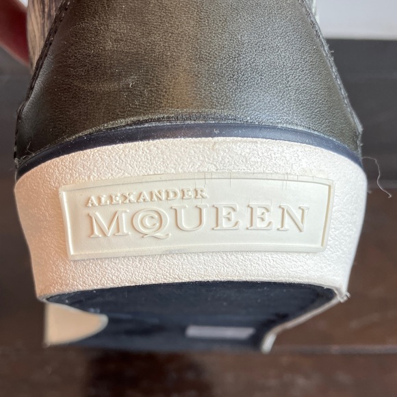 Alexander McQueen x Puma Mid II North Sea Leather Lace Up Sneakers Men’s 11 NWOT - Picture 5 of 9